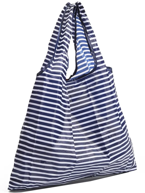 Navy Stripe Reusable Bag - Image 2