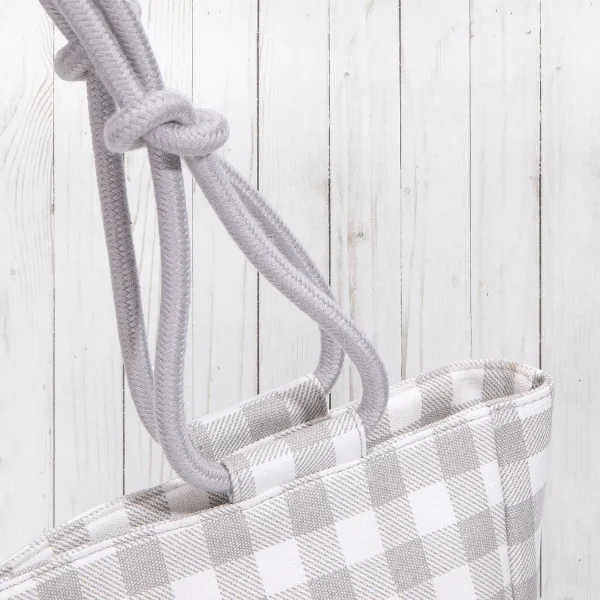 Smoky Gray Check Bag - Image 3