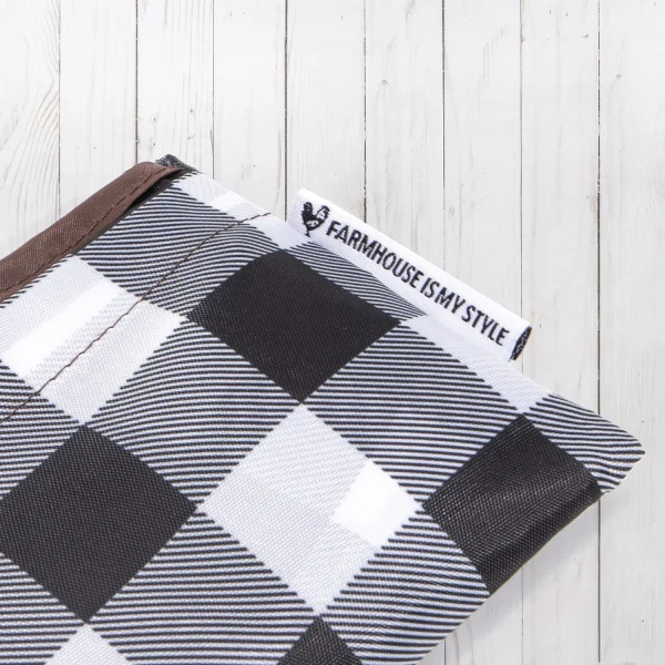 White Buffalo Check Reusable Bag - Image 4